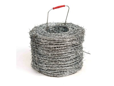 Rollo de alambre de púa galvanizado
